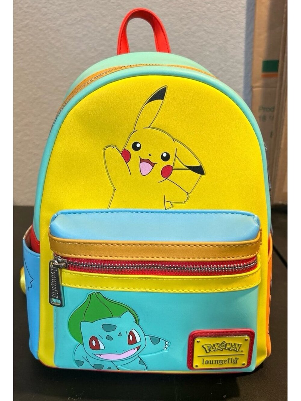 Loungefly Pokemon Color Block Starters Mini Backpack Pikachu Eevee NWT PMBK0302